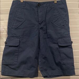 Lands' End Kids Navy Cargo Shorts